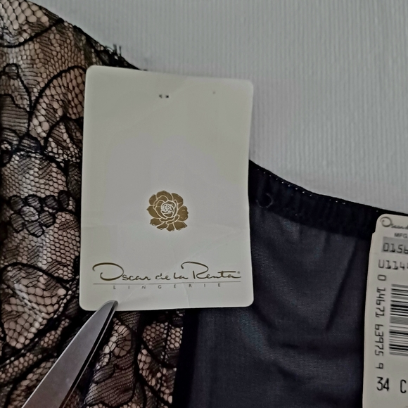 Vintage Oscar de La Renta Black Lace Corset/ Bustier, 34C - Picture 13 of 15